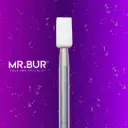 FG WHITE STONE CYLINDER FLAT END