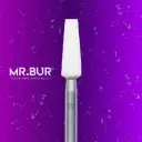 FG WHITE STONE TAPER FLAT END