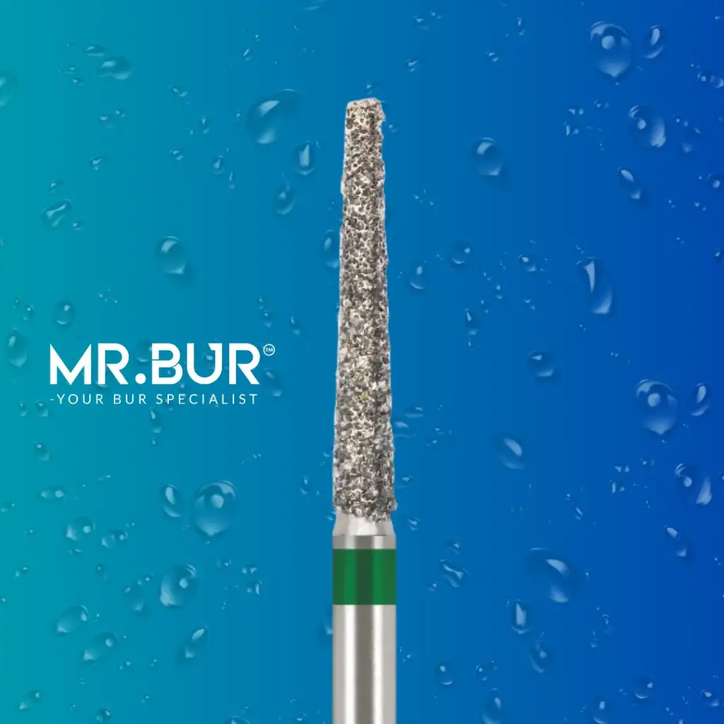 FG DIAMOND TAPER FLAT END (BLUE)