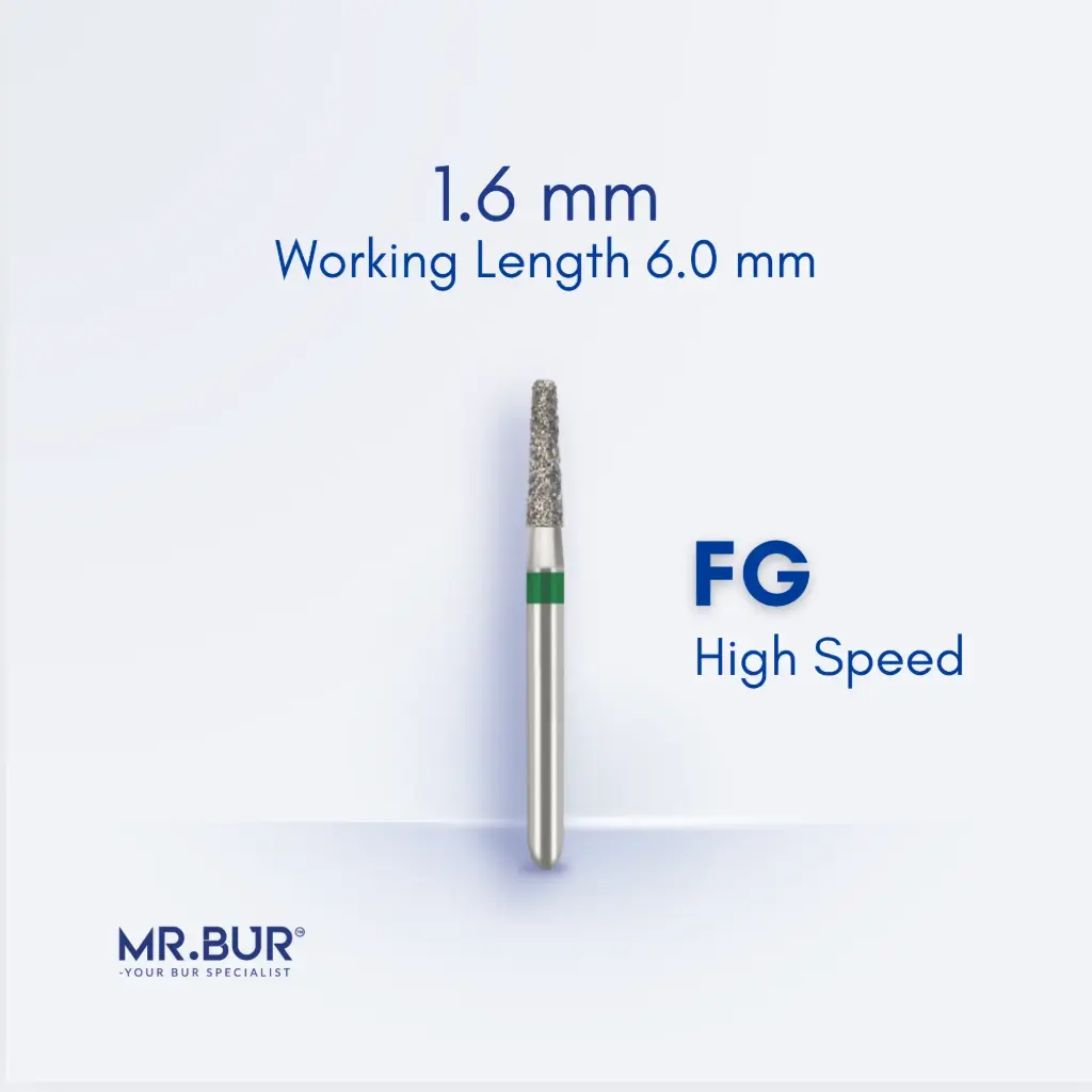 FG DIAMOND TAPER ROUND END 