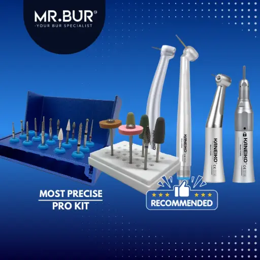 [STUDENT COMBO SET] STUDENT PRATICING COMPLETE HANDPIECE + DENTAL BUR SET