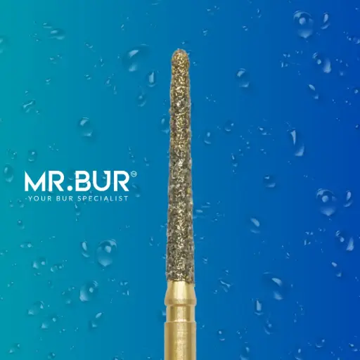 [224BG - S850/14] FG GOLD TAPER ROUND END