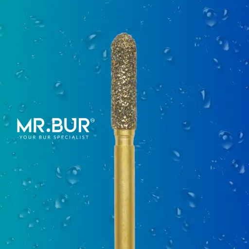 [881/22] FG GOLD CYLINDER ROUND END